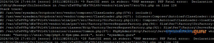 Fatal error в phpMyAdmin после обновления PHP — и причём тут вообще не phpMyAdmin